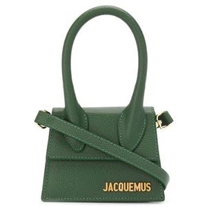Jacquemus Le Chiquito mini dark green leather bag